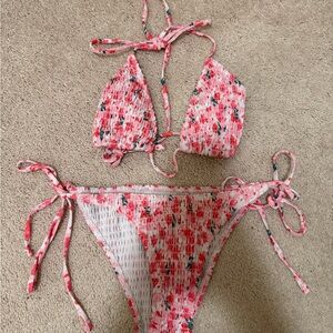 Floral Pink Bikini Set